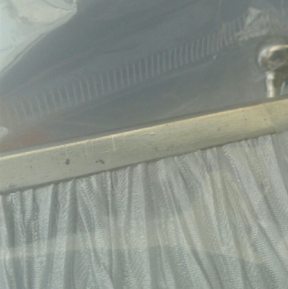 Close Out ππFashion Satin Purse Grey/Silver - Picture 3 of 8